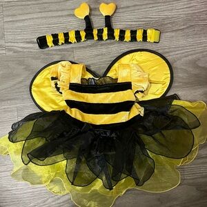 Yellow and Black Bumblebee Dress Baby Infant Halloween Dress Costume